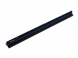 Faithfull Prestige Tri-Scale Architect Rule Black Aluminium 300mm £10.99